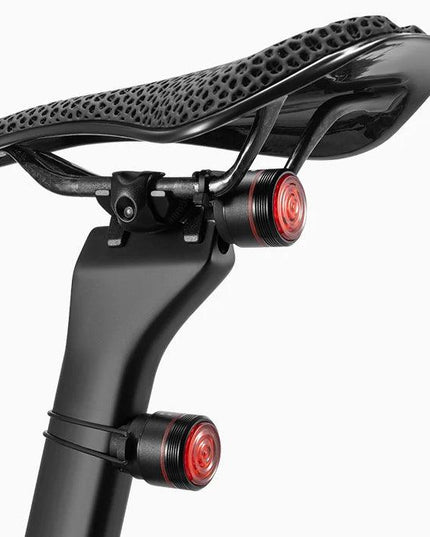 ROCKBROS Bike Light Set MTB Road Cycling Light Waterproof 200LM/400LM Bicycle Headlight + Smart Rear Light Auto Brake Sensing