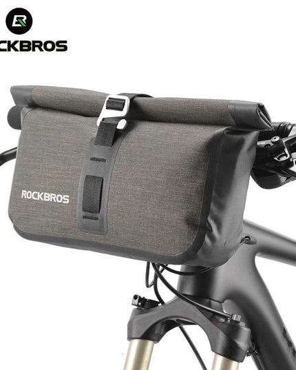 ROCKBROS 5-6L Bicycle Bag Waterproof Front Reflectice Tube Bike Bag MTB Large Capacity Handlebar Bag Front Frame Trunk Pannier