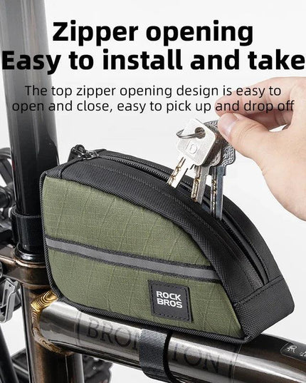 ROCKBROS Portable Bicycle Bags for Folding Bike Brompton Nylon Triangle Tube Bag Travel Casual Commute Tools Bag Bike Accessory