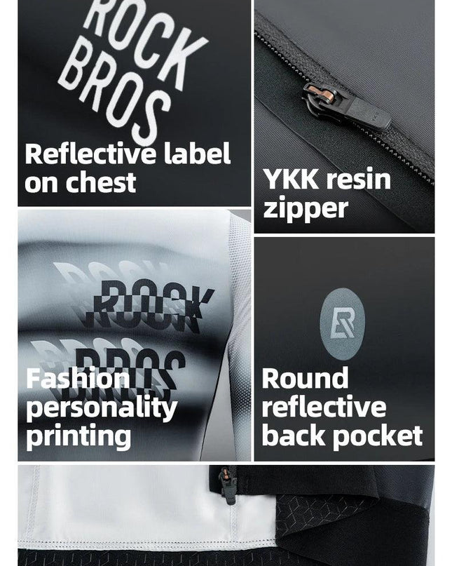 ROCKBROS Cycling Jersey Breathable Men Women Quick Dry Long-sleeved Shirt Windproof Spring/Summer Riding Clothing with YKK zippe