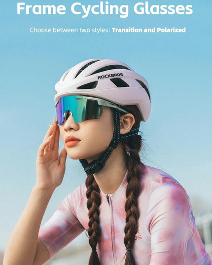 ROCKBROS Cycling Glasses MTB Road Bike Eyewear Driving Golf Goggles Protection Sports UV400 Sunglasses Polarized/Photochromic