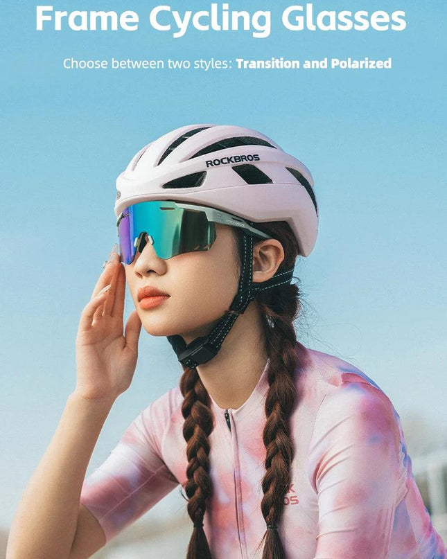 ROCKBROS Cycling Glasses MTB Road Bike Eyewear Driving Golf Goggles Protection Sports UV400 Sunglasses Polarized/Photochromic