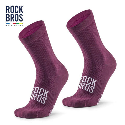 ROCKBROS ROAD TO SKY Professional Sport Socks Breathable Cycling Socks MTB Road Bike Socks High Elastic Shock Absorbing A pair