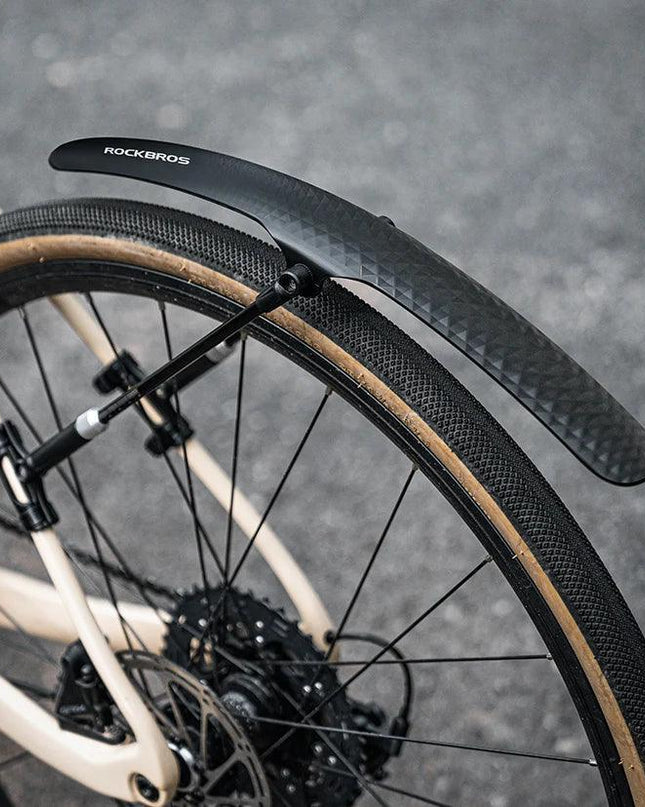 ROCKBROS Bicycle Mudguard Bike Fender PP Soft Plastic Mudguard Strong Toughness Road Suitable For Bicycle Protector Accessories