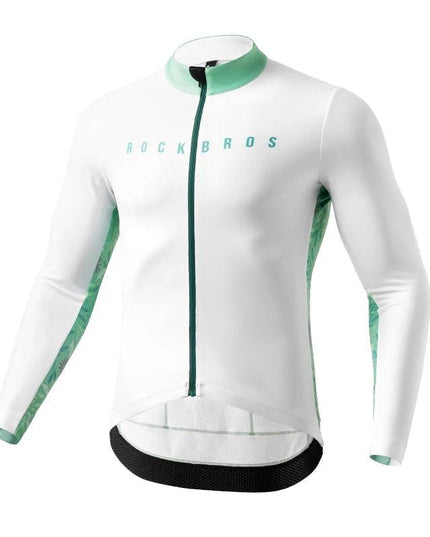 ROCKBROS Autumn Winter Cycling Jacket Fleece Bicycle Clothing for Men Women MTB Road Professional Training Jersey Warm Jacket