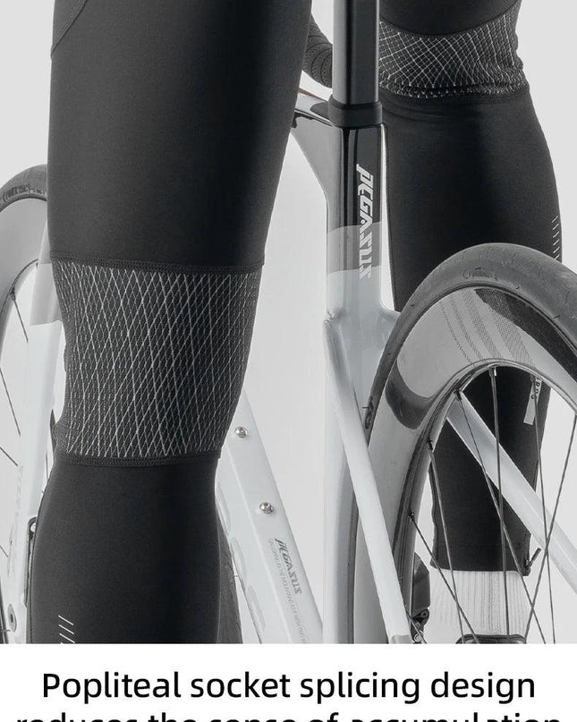 ROCKBROS Warm Cycling Pants Outdoor Windproof Tights Leggings Fleece Winter Breathable Bike Long Pants with Pockets EUR Size