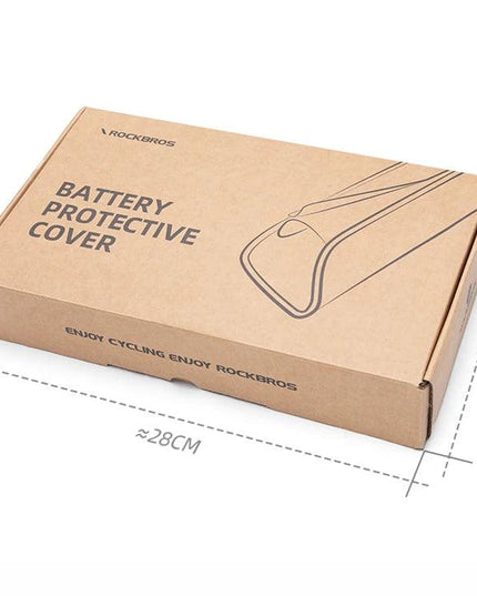 ROCKBROS Electric Bike Battery Cover Thick Weatherproof Dust Dustproof Reflective Scratch-Resistant Insulation Protector Winter