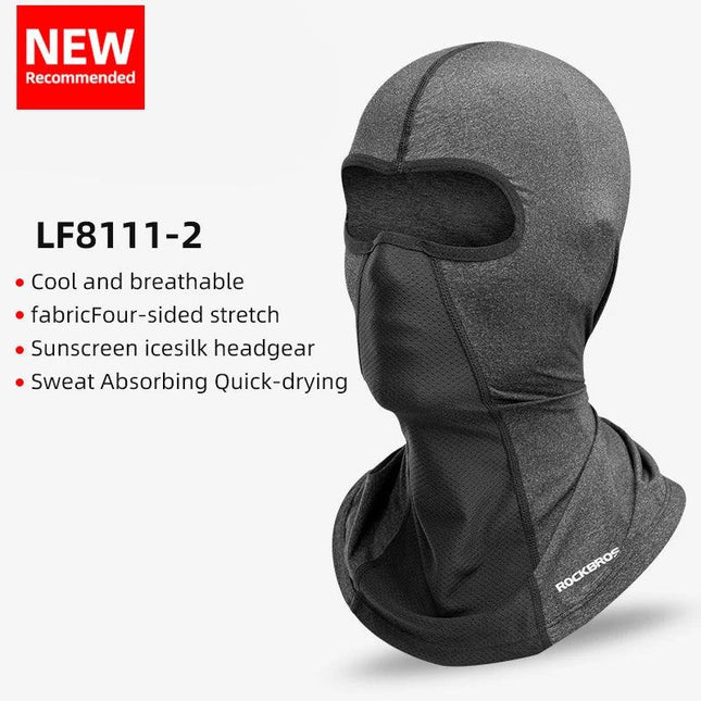 ROCKBROS Cycling Mask Summer UV Protection Balaclava Glasses Face Breathable Hole Men Women Quick-Drying Bicycle Ice silk Mask