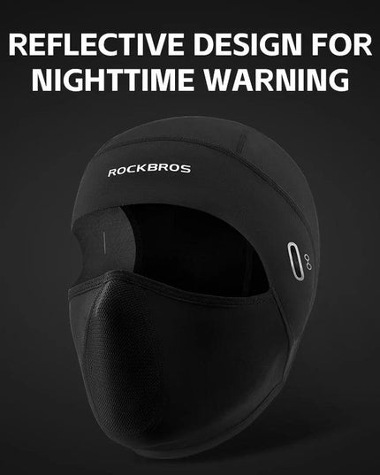 ROCKBROS Warm Windproof Cycling Cap Full Face Mask Fleece Thermal Helmet Head Cover Balaclava Ski Bicycle Motorcycle Head Hat