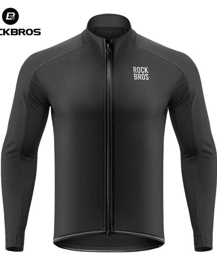 ROCKBROS Warm Cycling Jacket Men's Coat Professional Thermal Fleece Cycling Clothing 3 Season Windproof Outdoor Sports Jacket