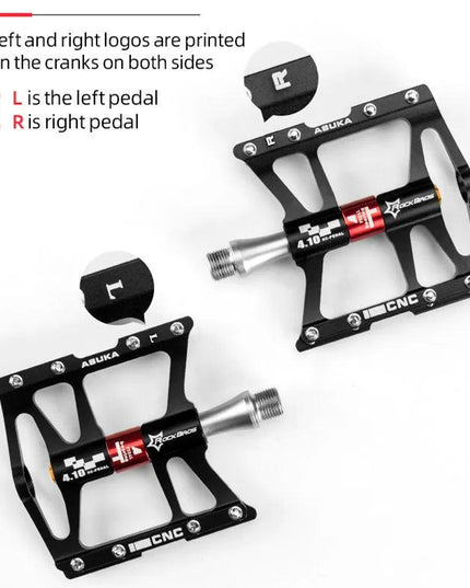 ROCKBROS Mountain Bike Bicycle Pedals Cycling Ultralight Aluminium Alloy 4 Bearings MTB Pedals Bicicleta Bike Pedals Flat BMX