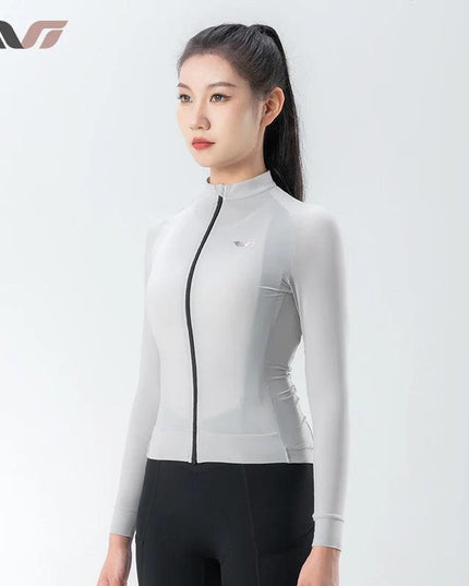 ROCKBROS TVI Series Windproof Cycling Jacket High Elasticity Safety Sports Jacket Breathable with YKK Zipper Women Bike Clothes