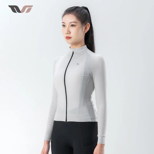 ROCKBROS TVI Series Windproof Cycling Jacket High Elasticity Safety Sports Jacket Breathable with YKK Zipper Women Bike Clothes