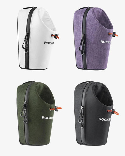 ROCKBROS Bicycle Bag Front Bag Water Bottle Bag 1.5L Folding Bike Mountain Road Bike Riding Bag Adjustable Large-caliber Bag