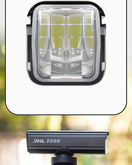 ROCKBROS Bicycle Light 1000LM Type-c Charging Bike Light Front Lamp Rechargeable Cycling Headlight Aluminum Waterproof RHL1000