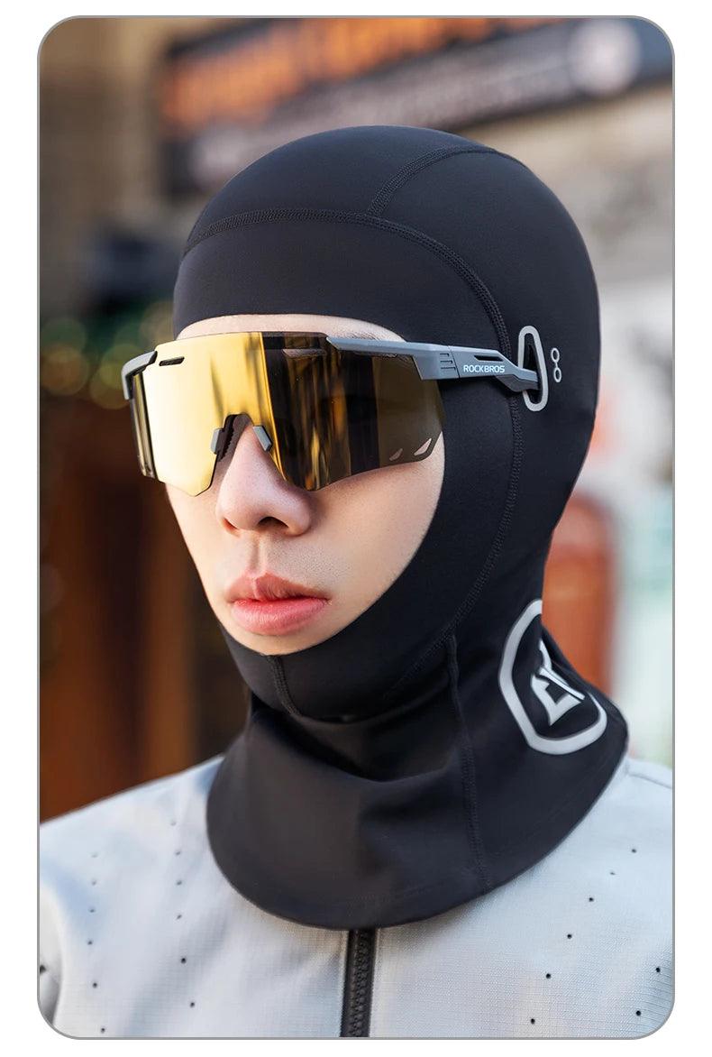 ROCKBROS Scarf Warmer Fleece Balaclava Non-Slip Outdoor Sport Cycling Mask Windproof Caps Ear Neck Protection Thermal Sport Mask