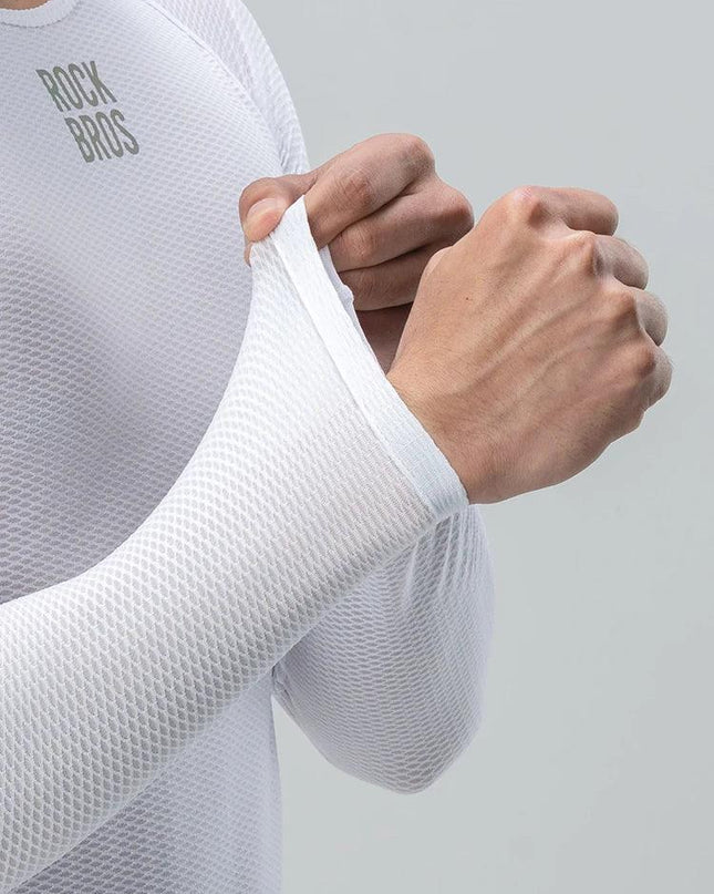 ROCKBROS Bike Jerseys Long Sleeves Breathable Mesh Men Bike Shirt Cycling Clothing Comfortable Summer Racing Clothes Reflective