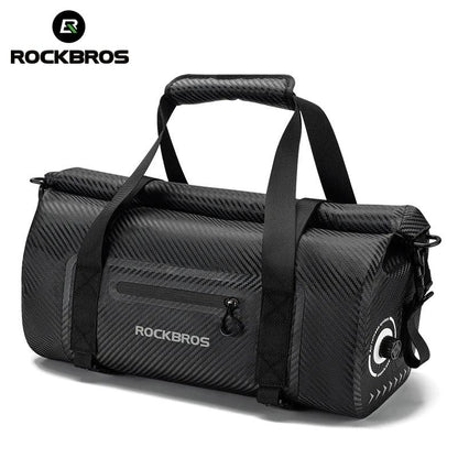 ROCKBROS Waterproof Motorcycle Pannier PVC 20L-60L Tail Bag Travel  Rear Seat Luggage Bag Multiple Carry Motorcycle AccessorIes