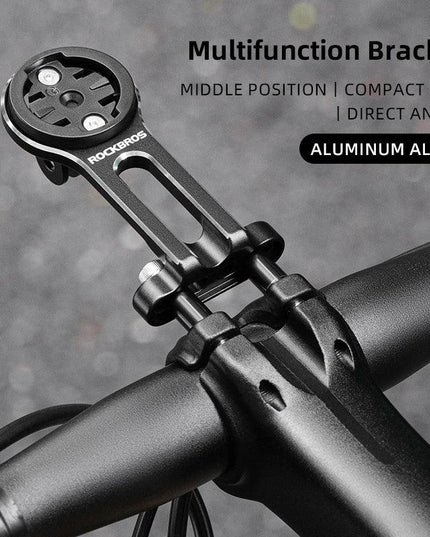 ROCKBROS Bike Bracket Front Light Lamp Holder Aluminum Alloy Extension Holder for Bicycle Computer Wahoo Bryton Garmin Bracket