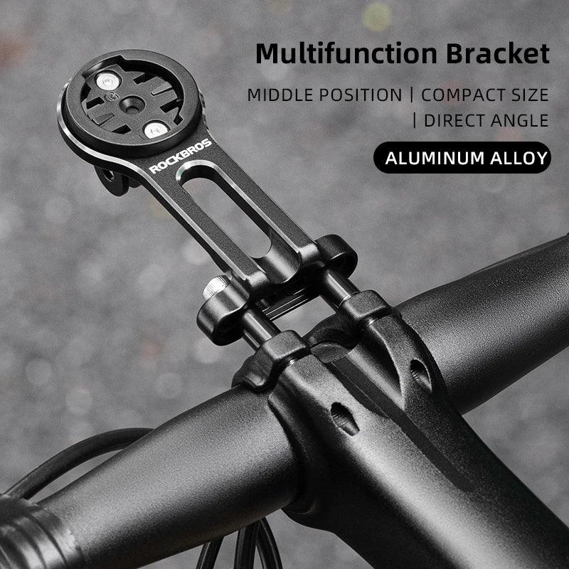 ROCKBROS Bike Bracket Front Light Lamp Holder Aluminum Alloy Extension Holder for Bicycle Computer Wahoo Bryton Garmin Bracket