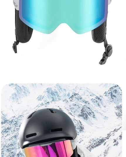 Qunature Ski Goggles Large Frame Snowboard Snow Goggles Double Layers UV400 Anti-fog Ski Glasses Skiing Outdoor Sport Eyewear