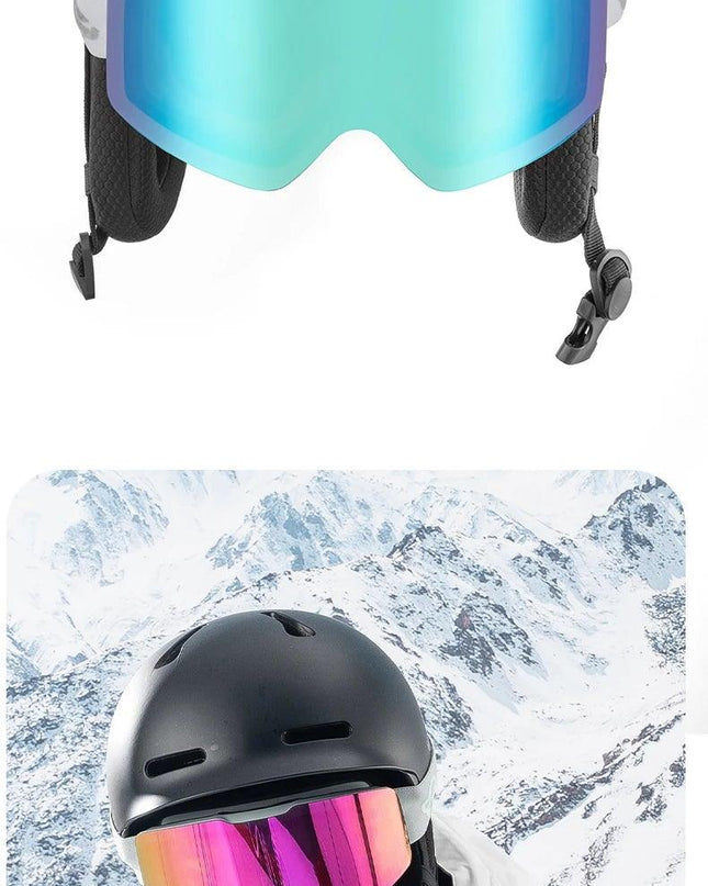Qunature Ski Goggles Large Frame Snowboard Snow Goggles Double Layers UV400 Anti-fog Ski Glasses Skiing Outdoor Sport Eyewear