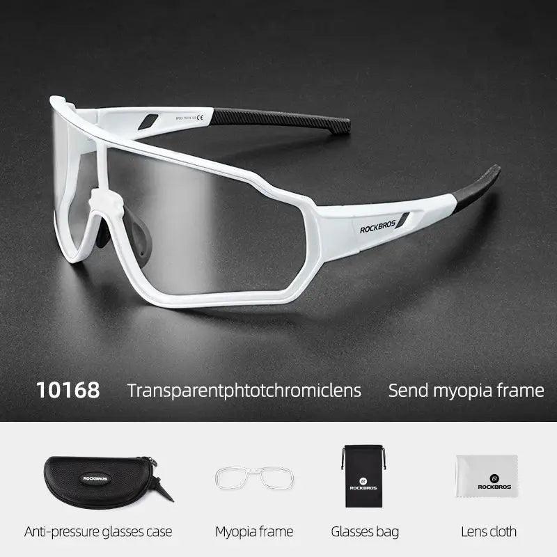 ROCKBROS Cycling Glasses Men Women Photochromic Outdoor Sport Hiking Eyewear Polarized Sunglasses Inner Frame  Bicycle Glasses