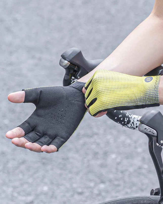 ROCKBROS Summer Cycling Gloves Half Finger Bicycle Gloves Mtb Road Breathable Bike Gloves High Elasticity Short Finger Gloves