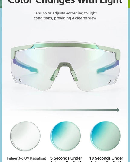 ROCKBROS Cycling Glasses MTB Road Bike Eyewear Driving Golf Goggles Protection Sports UV400 Sunglasses Polarized/Photochromic