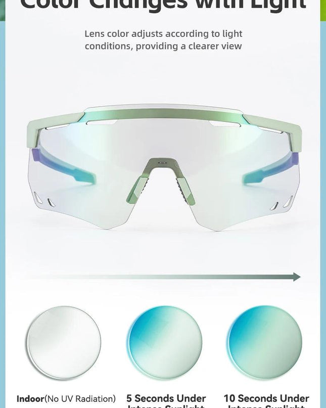 ROCKBROS Cycling Glasses MTB Road Bike Eyewear Driving Golf Goggles Protection Sports UV400 Sunglasses Polarized/Photochromic