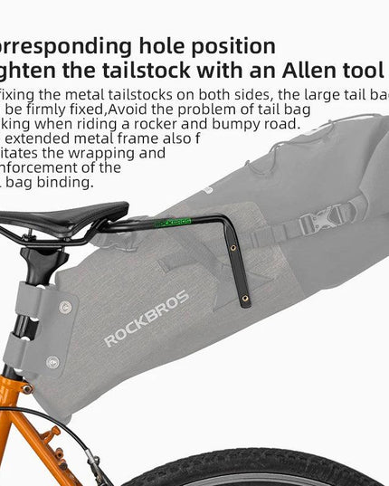 ROCKBROS Bicycle Tail Bag Stabilizer Bike Saddle Frame Bottle Cage Fixing Support Seat Bow Conversion Bracket Bicycle Accessory