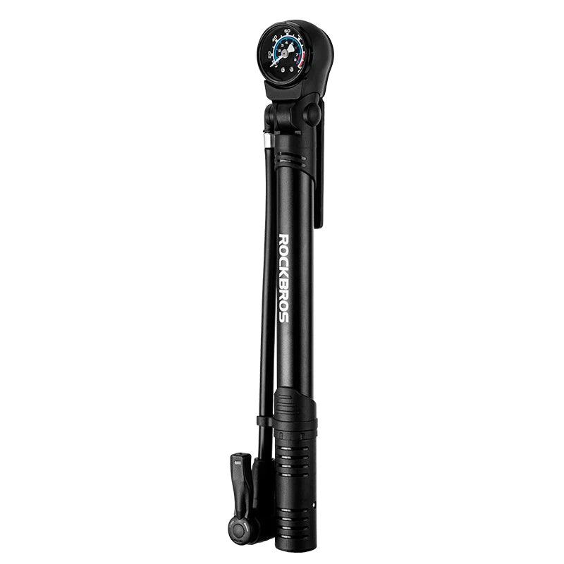 ROCKBROS Bicycle Pump 120 PSI Riding Portable Mini Bike Pump FV/AV Handheld/Vertical Inflation Modes Inflator Cycling Accesories