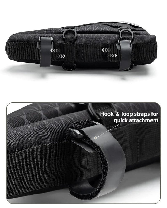 ROCKBROS Combination Bike Bag Triangle Bag Front Tube Bag Large Capacity MTB Road Frame Bag Reflective Bicycle Accessories