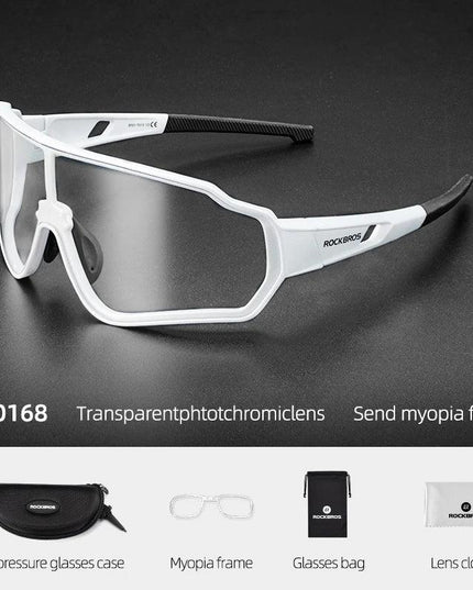 ROCKBROS Bike Photochromic Glasses Sports Sunglasses Men Women UV400 Anti-ultraviolet Goggles Cycling Fishing Outdoor Eyewear
