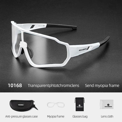 ROCKBROS Bike Photochromic Glasses Sports Sunglasses Men Women UV400 Anti-ultraviolet Goggles Cycling Fishing Outdoor Eyewear