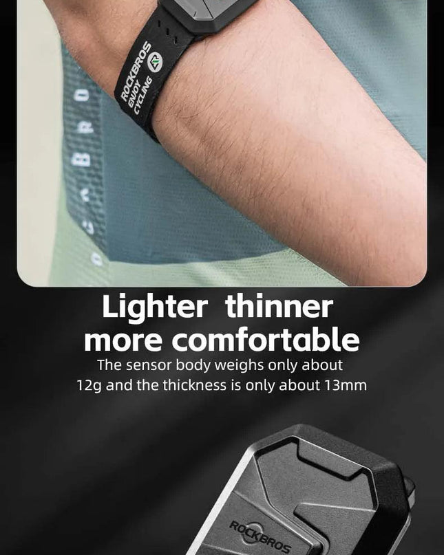 ROCKBROS Heart Rate Strap AND Bluetooth Chest Strap Arm Wrist Strap Training Heart Rate Monitor Magnetic Charging Technology