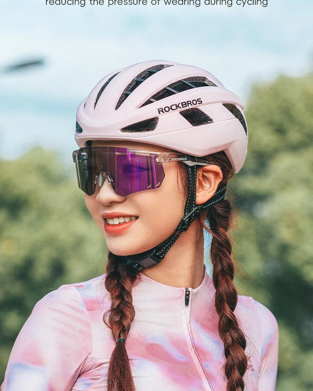 ROCKBROS Cycling Helmet Men Women Bicycle Helmet Intergrally-molded Adjustable MTB Road Thickened Sport Safe Hat Bike Helmet