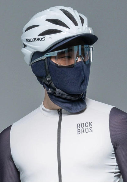 ROCKBROS Winter Cycling Mask and Hat 2 In 1 Fleece Thermal Keep Warm Ear Protection Outdoor Balaclava All Face Mask Men Women