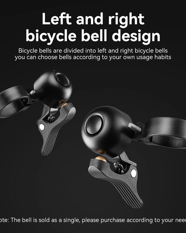 ROCKBROS Bicycle Bell for Road Bike Ring Crisp Sound Warning Alarm Bike Handlebar Copper Alloy Ring Horn Safety Cycling