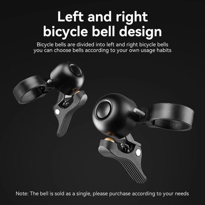 ROCKBROS Bicycle Bell for Road Bike Ring Crisp Sound Warning Alarm Bike Handlebar Copper Alloy Ring Horn Safety Cycling