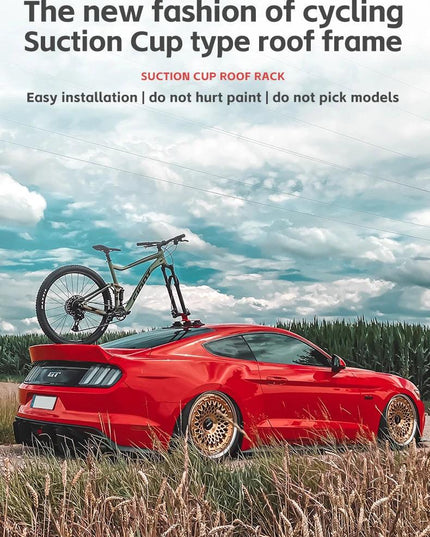 ROCKBROS Bike Bicycle Rack Suction Roof-Top Bike Car Racks Carrier Quick Install Bike Roof Rack MTB Mountain Road Bike Accessory