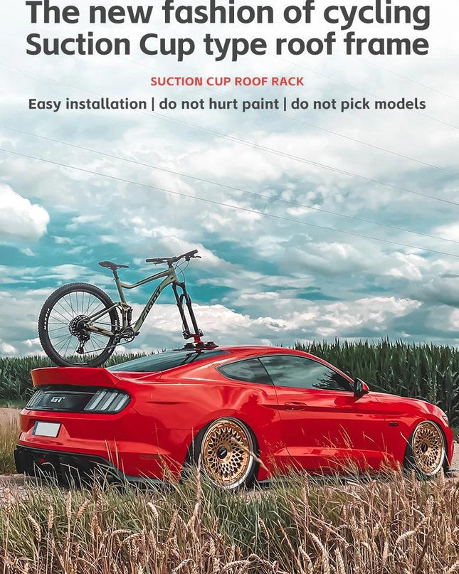 ROCKBROS Bike Bicycle Rack Suction Roof-Top Bike Car Racks Carrier Quick Install Bike Roof Rack MTB Mountain Road Bike Accessory