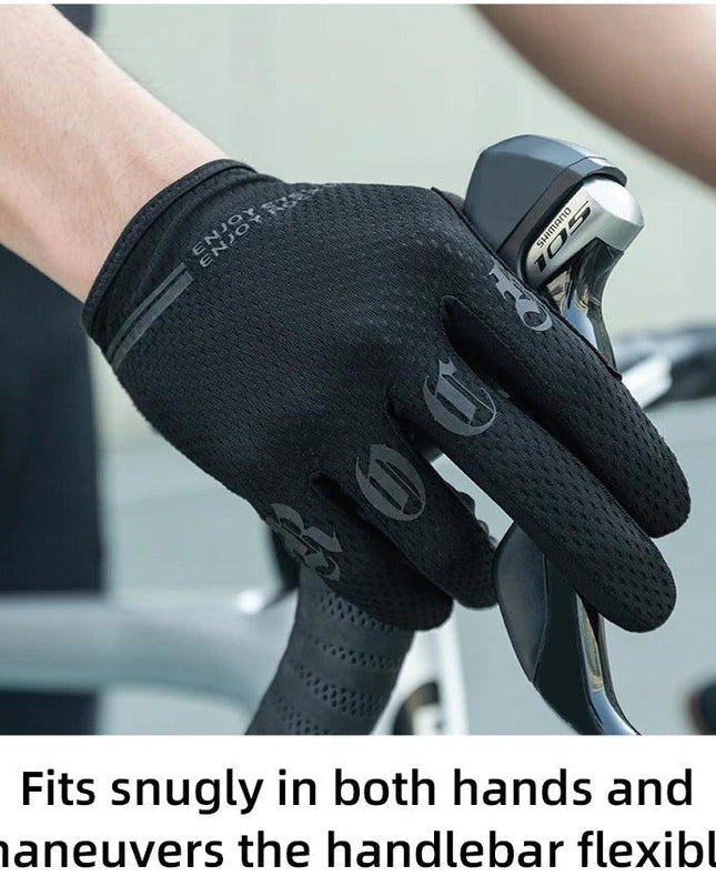 ROCKBROS Cycling Gloves Breathable Non-slip MTB Road Bike Gloves Touch Screen Outdoor Gym Fitness Fishing Bike Training Glove