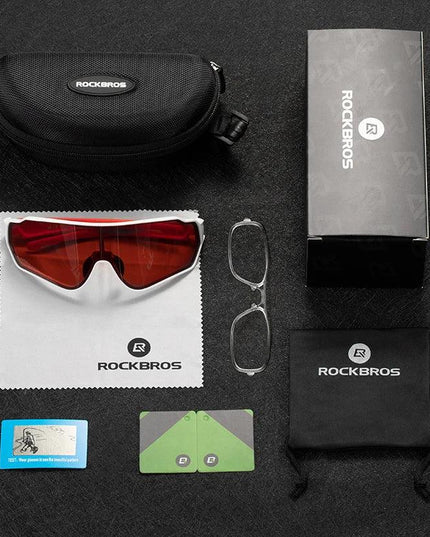 ROCKBROS Cycling Glasses Men Women Photochromic Outdoor Sport Hiking Eyewear Polarized Sunglasses Inner Frame  Bicycle Glasses
