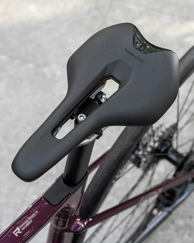 ROCKBROS Ultralight Bicycle Saddle Hollow Breathable Shock-Absorption Nylon MTB Road Bicycle Saddle Chrome Molybdenum Steel Seat