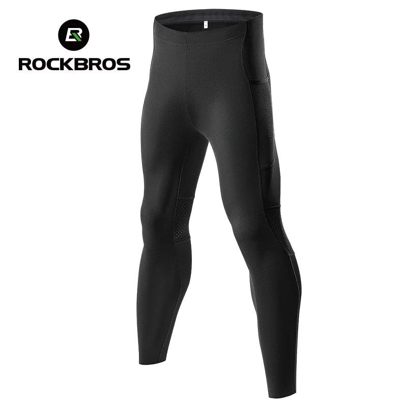 ROCKBROS Tights Trousers Cycling Gym Fitness Long Pants with Pockets Reflective Multifunctional Training Leggings EUR Size