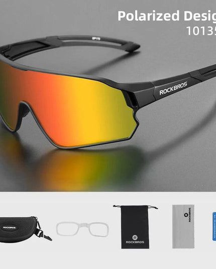 ROCKBROS Bicycle Polarized Glasses UV400 Sport Cycling Glasses Mtb Mountain Bike Eyewear Sunglasses Outdoor Running Goggles