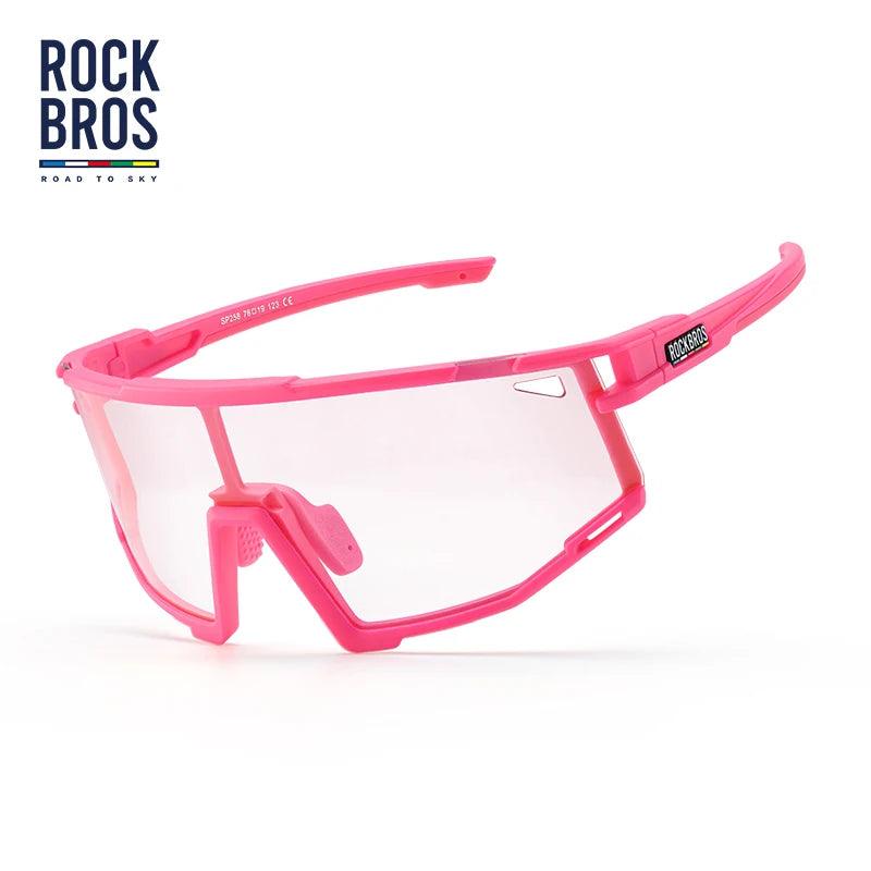 ROCKBROS Cycling Sunglasses Photochromic Polarized Bike Glasses UV400 Ultraviolet Outdoor Sport Hiking Glasses Eyewear Equipment