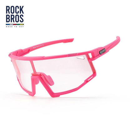 ROCKBROS Cycling Sunglasses Photochromic Polarized Bike Glasses UV400 Ultraviolet Outdoor Sport Hiking Glasses Eyewear Equipment