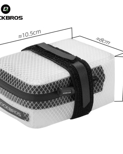 ROCKBROS Bicycle Tail Bag 0.4LMini Saddle Bag Lightweight Waterproof MTB Road Bike Tail Bag Portable Wear-resistant Cycling Gear